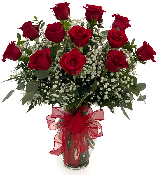 One Dozen Red Roses Arranged from Sharon Elizabeth's Floral Designs in Berlin, CT